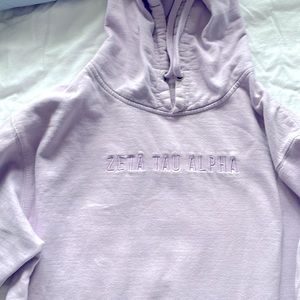 Zeta Tau Alpha sweatshirt light purple